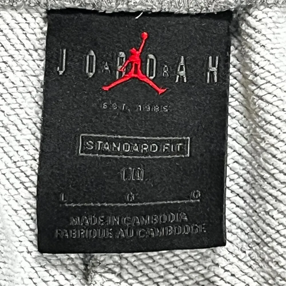 Men’s gray Jordan sweatshorts basketball shorts gym workout summer casual